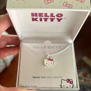 Hello Kitty Fine Silver Plate necklace